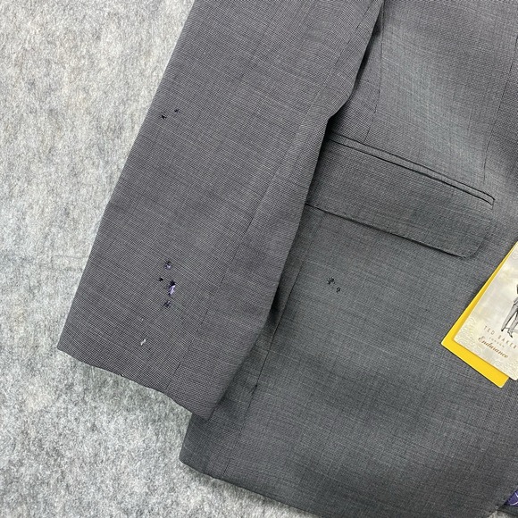 Ted‎ Baker Endurance Suit Jacket 42R Gray 2 Button Wool New with Defects NWD - Picture 2 of 16